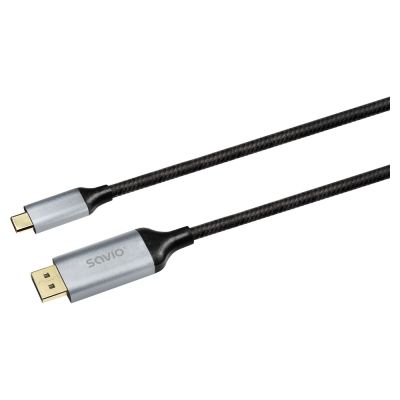 2. SAVIO KABEL USB-C – DISPLAYPORT 8K 2M 60HZ (DSC) CL-208