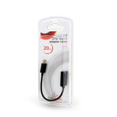 3. GEMBIRD USB Typ-C Stecker auf USB-A Buchse OTG-Adapter, 20 cm