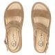 5. Damen-Keilsandalen aus Leder, Kamel, Filippo DS7746
