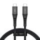Tech-Protect Ultraboost UB11T USB-C / USB-C PD 240W / QC3.0 Kabel 100 cm - Schwarz