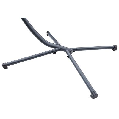 13. Schaukelstuhl mit Sonnenschirm, Lissabon, Dunkelgrau