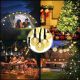 24. Solar-Gartenlampen-Girlande, Solarkette, 4,9 m, 40 LEDs, warmweiß