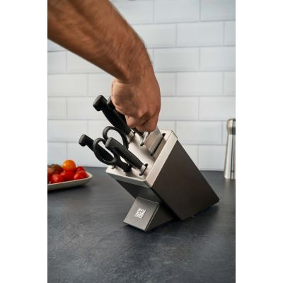 28. ZWILLING Four Star 35148-507-0 Selbstschärfendes Messerset, 7-teilig, Grau