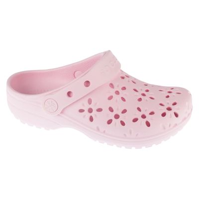 Crocs Classic Floral Cut Out Clog Kids 210943-6ZW Rosa 28/29