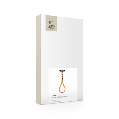 8. Tech-Protect C11S Seil-Handschlaufe für Handys – Orange