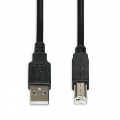 IBOX USB 2.0 AB M/M 1,8M Kabel DRUCKER IKU2D18 (USB 2.0 Typ AM - USB 2.0 Typ BM; 1,8 m; schwarz)