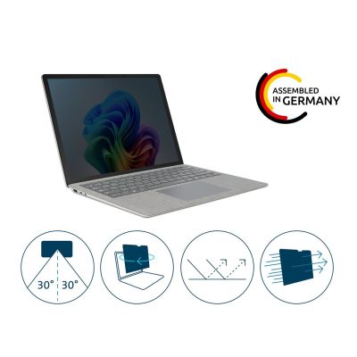 4. Kensington Blickschutzfilter für Surface Laptop Go 1/2/3, beidseitig abdunkelnd, zum Aufstecken