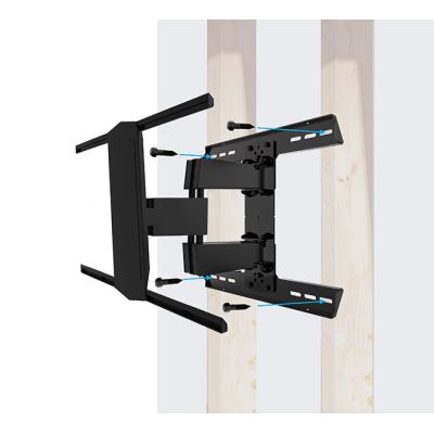 6. B-Tech BT8227/B Doppelarm-Wandhalterung für Flachbildschirme mit Neige- und Schwenkfunktion