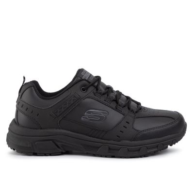Skechers OAK CANYON REDWICK Herren-Sneaker aus Öko-Leder Schwarz (51896BBK)