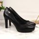 4. Mattschwarze Plateau-Pumps von Sergio Leone