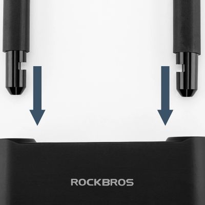 7. Rockbros 32210818001 SMART Fahrradschloss mit Fingerabdruckleser und Bluetooth-Konnektivität – Schwarz