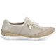 4. Rieker N42F1-60 Damen-Leder-Slipper in Beige
