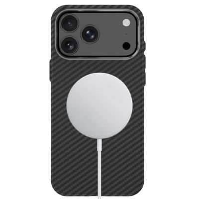 5. Tech-Protect Ion Carbon MagSafe Hülle für iPhone 18 Pro Max / 17 Pro Max – Schwarz und Silber