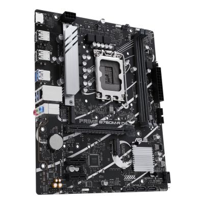 4. ASUS PRIME B760M-R D4 Intel B760 LGA 1700 Micro-ATX