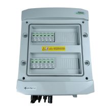 Hermetische IP65 EMITER DC-Anschlussverteileranlage mit Noark 1000V Typ 2 DC-Überspannungsableiter, 4x PV-String, 4x MPPT