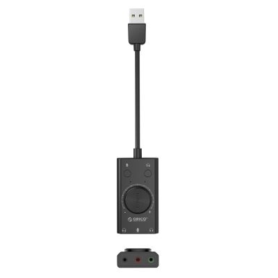 Orico SC2 Externe Multifunktions-Soundkarte mit USB-A - Schwarz