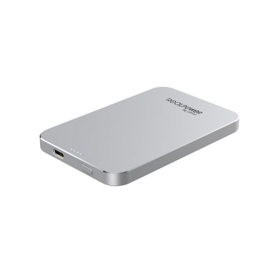 2. RealPower PB-5000 Mag Lithium-Polymer-Akku (LiPo) 5000 mAh, kabelloses Laden, Silber