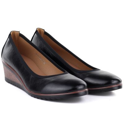 3. Schwarze Damen-Keilschuhe Vinceza 58628