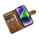 8. iCarer Oil Wax Wallet Case 2in1 Cover iPhone 14 Plus Anti-RFID Leder Flip Case Braun (WMI14220723-TN)