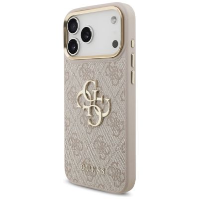 2. Guess 4G Big 4G Classic Logo Big Strap Metal Buttons Hülle für iPhone 17 Pro Max - Pink