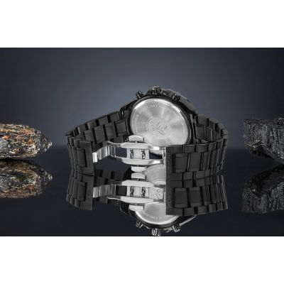 6. Giewont Herrenuhr Chronograph Saphir Schwarz GW7290-B1