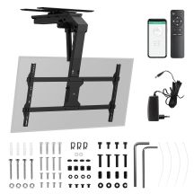 Elektrische TV-Halterung von Maclean, Deckenmontage, Tuya-kompatibel, max. VESA 800x400, horizontale Verstellung +90° bis -90°, für Fernseher von 43 bis 86 Zoll, max. 45 kg, MC-109 T