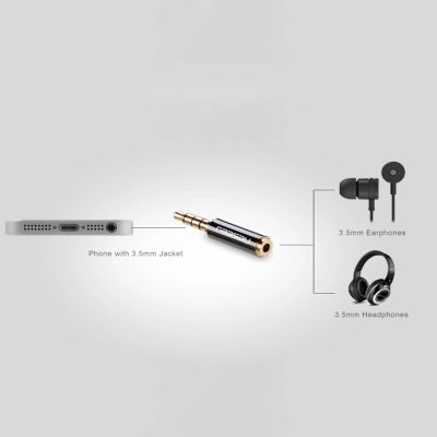 4. Ugreen Audio-Adapter Klinke 3,5 mm Stecker auf Klinke 2,5 mm Buchse schwarz (20502)