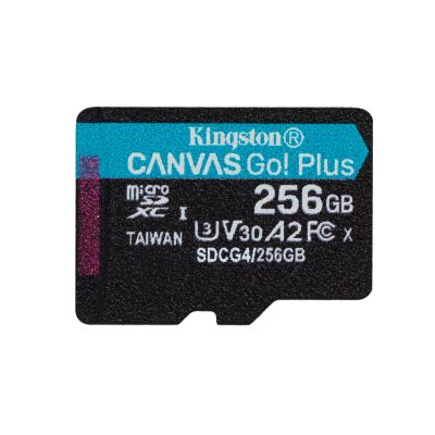 2. KINGSTON microSDXC Canvas Go Plus 256 GB + Adapter