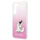 6. Karl Lagerfeld Choupette Eat Hülle für Samsung Galaxy S22+ - Pink