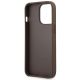7. Guess 4G Big Metal Logo Case für iPhone 14 Pro - Braun