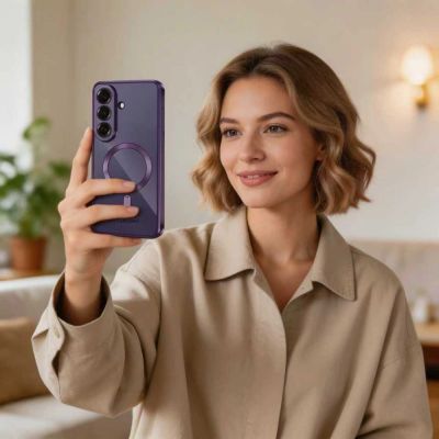 5. Tech-Protect MagFlex MagSafe Hülle für Samsung Galaxy S26 – Transparentes Lila