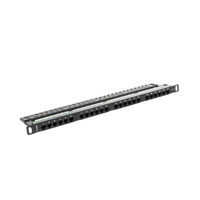 2. Patchpanel Lanberg PPU5-0024-B (0,5U; 19"; Kat. 5e; UTP; 24xRJ-45)