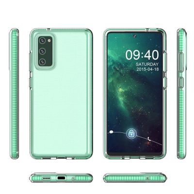 2. Spring Case Silikon Gel Handyhülle Schutzhülle für Samsung Galaxy A72 4G hellrosa