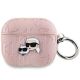 Karl Lagerfeld Monogram Karl & Choupette Head Case für AirPods 3 – Pink
