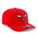 3. New Era 9SEVENTY Chicago Bulls NBA Team Red Stretch Snapback Cap - 60755451