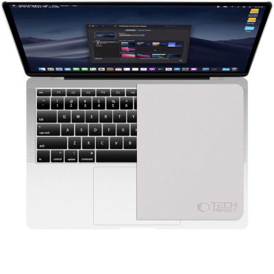 2. Tech-Protect Poliertuch, Mikrofaser-Bildschirmreinigungstuch für Laptops (13–14 Zoll) – Grau