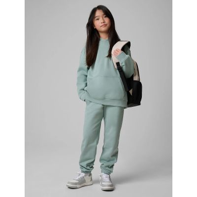 6. Lockerer Mädchen-Sweatshirt mit Kapuze 4F 4FJRSS26TSWSF2716-47S