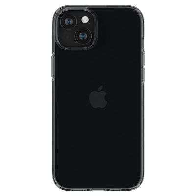 9. Spigen Crystal Flex Hülle für iPhone 15 Plus – grau und transparent