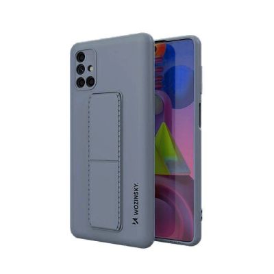 Wozinsky Kickstand Case Silikonhülle mit Ständer für Samsung Galaxy M51 blau