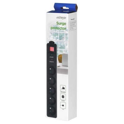8. ENERGENIE SPF5-C-5 Steckdosenleiste (5 x UTE; 1,5 m; schwarz)
