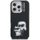 3. Karl Lagerfeld IML Aquarelle Karl & Choupette & Logo Hülle für iPhone 16 Pro Max - Schwarz