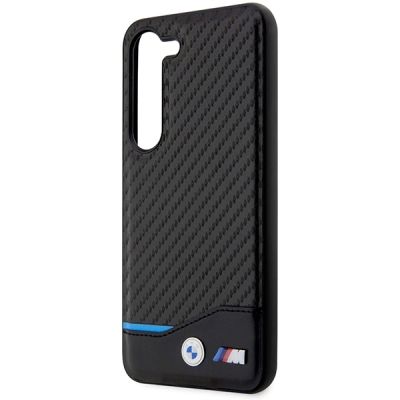 6. BMW Leder Carbon Hülle für Samsung Galaxy S23+ - schwarz