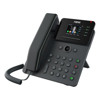 2. Fanvil V61G VoIP-Telefon, schwarz, 4-zeiliges LCD-Display