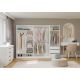 6. Garderobenschrank OPENO 1W1P3S WEISS – Modulares Regal mit Kleiderstange und 3 Schubladen