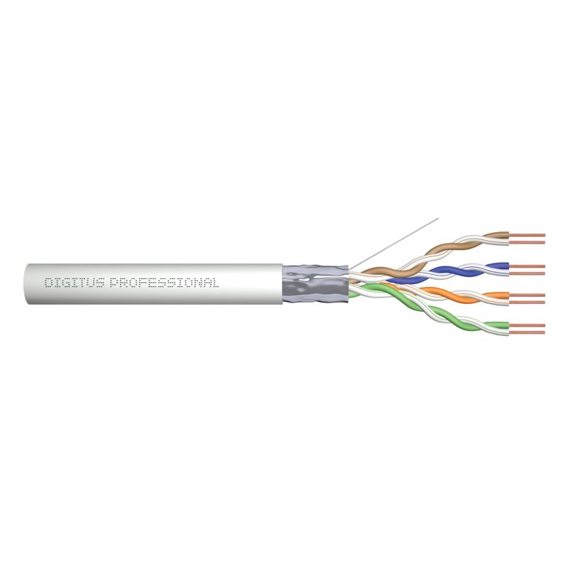 3. Digitus Installationskabel Cat.5e, F/UTP, Eca, AWG 24/1, PVC, 305 m, Grau, Karton
