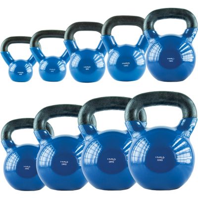42. Blaue HMS KNV12 Kettlebell aus Gusseisen, 12 kg
