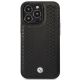8. Hülle BMW BMHMP14L22RFGK iPhone 14 Pro 6.1" schwarz/schwarz Leder Rautenmuster MagSafe