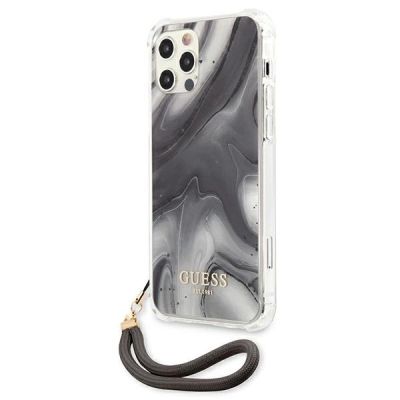 2. Guess Marble Collection iPhone 12 / iPhone 12 Pro Hülle - Grau