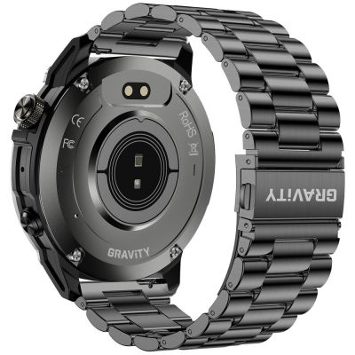 11. Smartwatch Gravity Schwarzes Armband + Armband GT46-2
