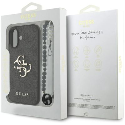 8. Guess 4G Strap 4G Classic Logo Hülle für iPhone 17 - Schwarz
